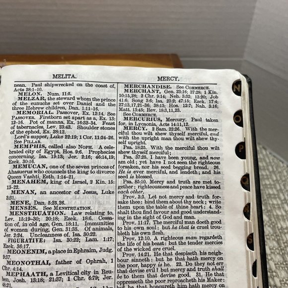 Nave's Topical Bible: A Digest of the Holy Scriptures 1962 Thumb Indexed - Picture 11 of 12
